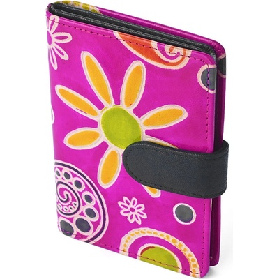 Nivasaža Kožené pouzdro na doklady Nivasaža N124-SNT-PFB růžové – Hledejceny.cz