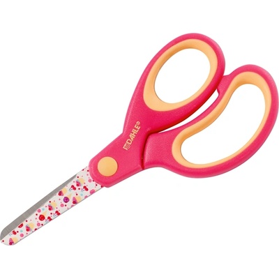 Dahle Детска ножица Dahle с гумирана дръжка, 13см, ВАР (26764-А-РОЗОВ)