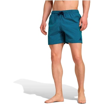 Adidas Бански гащета Adidas Seersucker Stripy 5´´ swimming shorts - Blue (Pure Teal / Dark Blue)