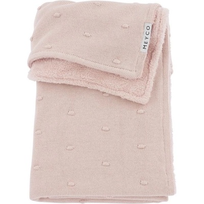 Meyco Deka Mini knots fleece Soft pink