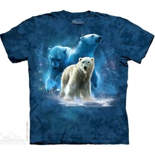 The Mountain pánske batikované tričko Polar Collage modré