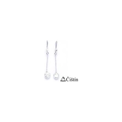 Čištín 267079369 s čirým zirkonem NK 1051/tyčka/28 BZ