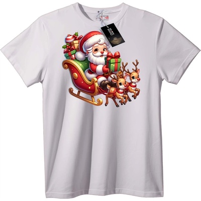 NOONEBRAND Тениска Шейна Дядо Коледа - 2XL, White