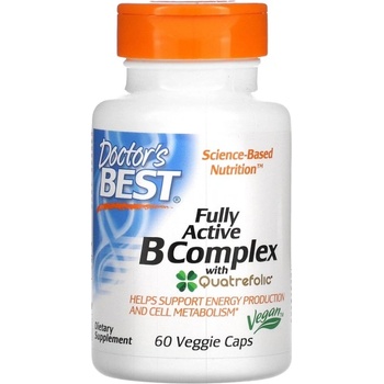 Image 1 of Doctor's Best BEST Fully Active B Complex | with Quatrefolic® [60 капсули]