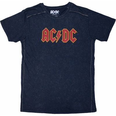AC/DC Logo Wash Navy Blue