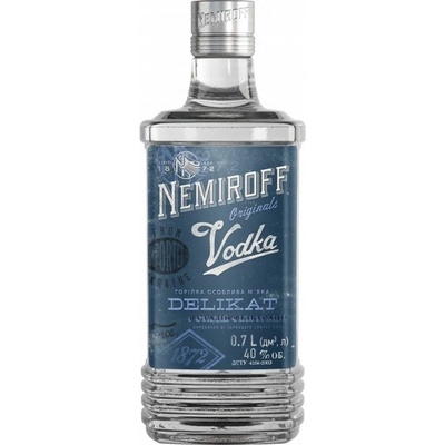 Nemiroff Delikat premium extra smooth Ukraine vodka 40% 0,7 l (holá láhev)