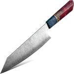 HARAHU Дамаски кухненски нож SA-20090 - Kiritsuke / Червена KP20090