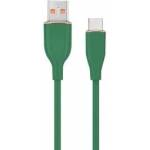 Gembird USB Type-C charging and data cable, silicone braided, 1.5m, green