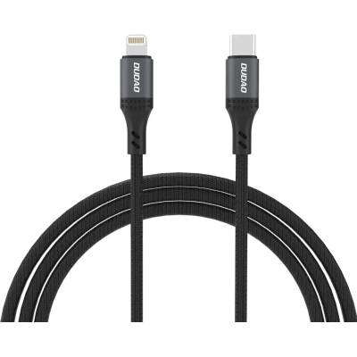 Dudao L3CL USB-C - Lightning 30W плетен кабел 1, 2 м - черен (6976625333073)