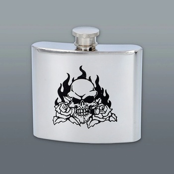 Ploskačka Skull flame 150 ml