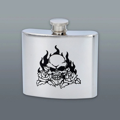 Ploskačka Skull flame 150 ml