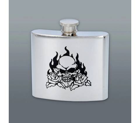 Ploskačka Skull flame 150 ml