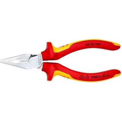 Knipex 08 26 145 Kombinované kleště 145 mm, úzké, ploché - VDE