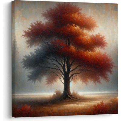 Obraz zářivý strom života v lese - 50x50