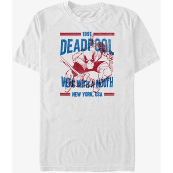 ZOOT. Fan Бяла унисекс тениска с надпис Marvel Deadpool ZOOT. Fan | Byal | МЪЖЕ | S