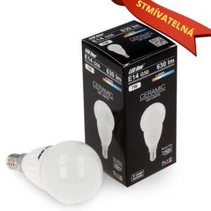 LED Line Ledin LED крушка SMD E14 7W 630LM G50 топла, регулираща се (55W)