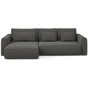 makamii Тъмносив кадифен разтегателен ъглов диван с място за съхранение (ляв ъгъл) Kapua - Makamii (KAPUA_LCF_M_3_P1_C2)