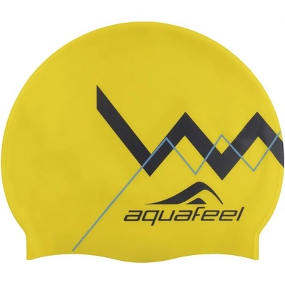 Aquafeel zig zag silicone cap жълт
