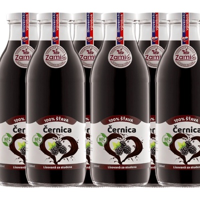 Zamio Černica 100% šťava 6 x 500 ml
