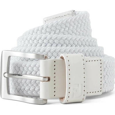 FootJoy pásek Essential Striped Braided Belt bílý
