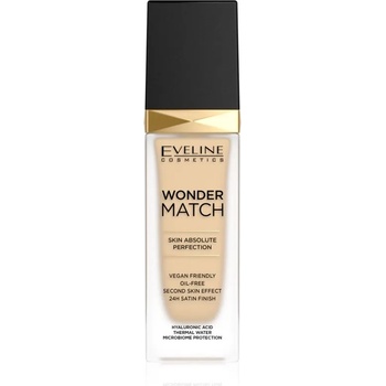 Image 1 of Eveline Cosmetics Wonder Match дълготраен течен фон дьо тен с хиалуронова киселина цвят 05 Light Porcelain 30ml