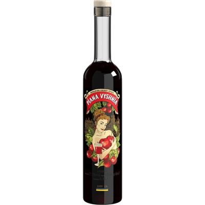 PianaVyshnia Višňový likér 17,5% 0,5 l (čistá fľaša)