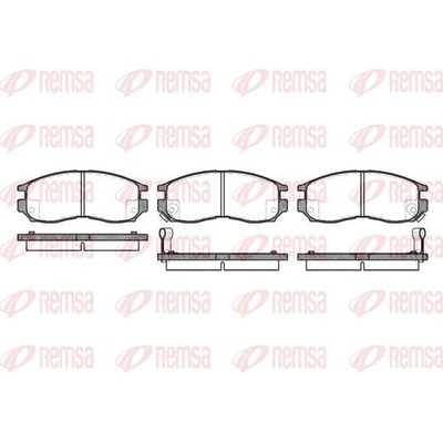 Sada brzdových platničiek kotúčovej brzdy (na jednu nápravu) REMSA 0460.02 0460.02