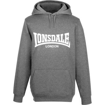 Lonsdale Мъжки суичър Lonsdale Essential OTH Hoodie Mens - Charcoal M