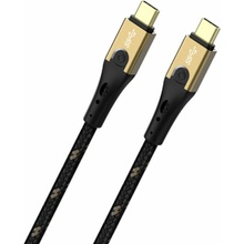 Oehlbach D1C9530 USB 3.2 Gen2 (USB 3.1 Gen2) USB-C ® zástrčka USB-C ® zástrčka 0,5m černý/zlatý