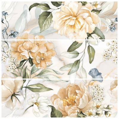 KAI GROUP ДЕКОР excelsis flowers 3481 r 24.4х74.4 r СЕТ 3бр (3481)