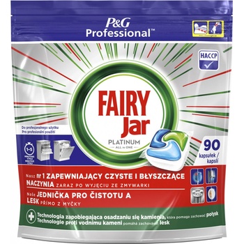 Fairy Jar Professional Platinum All in One kapsle do myčky nádobí 90 ks