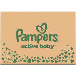 Pampers Active Baby 4 9-14 кг 180 бр