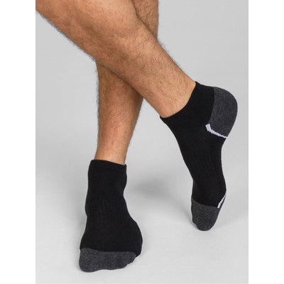 DIM Комплект от три мъжки спортни чорапа в черно Dim SPORT IN-SHOE 3x DIM | Cheren | МЪЖЕ | 39-42