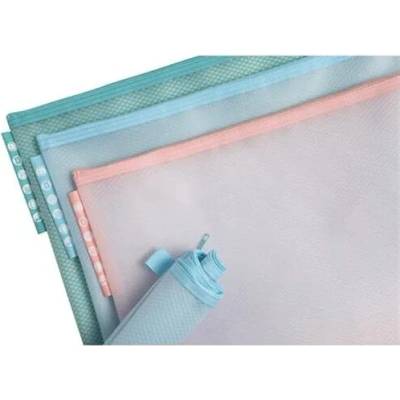 EXACOMPTA Organizačné vrecko so zipsom, sieťované, A4, EXACOMPTA "Chromaline Pastel", rôzne farby