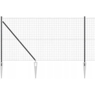 Euro plot s 7 kolíkovými háky, 1,4 x 10 m, pozinkovaná ocel, šedý