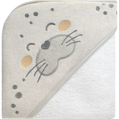 Kikkaboo Хавлия с качулка 90/90см тери Seally Me (31104010071)