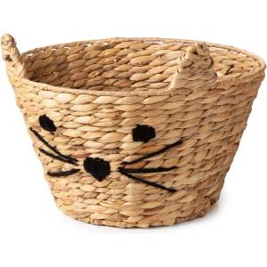 Compactor Детска кошница за играчки от воден зюмбюл естествена ø 35x26 cm Cat - Compactor (RAN11866)
