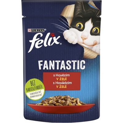 Felix Fantastic s hovädzím v želé 26 x 85 g