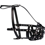 COLLAR Кожена намордник за куче Collar черен, твърд - малък боксер