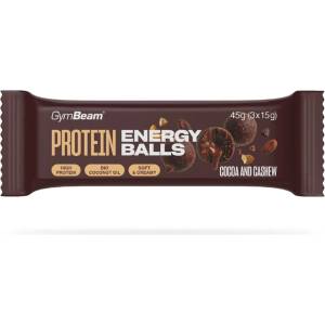 GymBeam Протеинови енергийни топчета 45 g какао и кашу