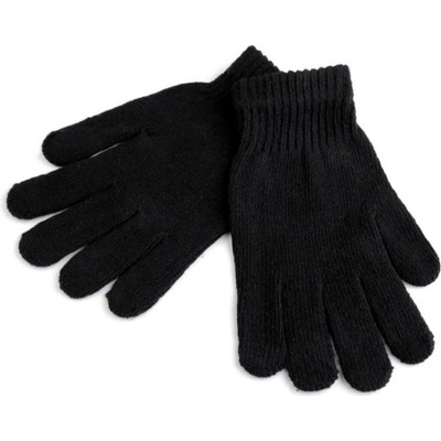 Pletené rukavice čierne
