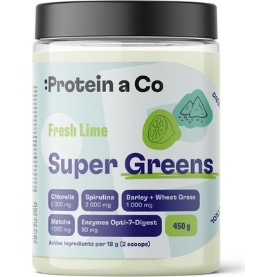 Protein a Co Super Greens Fresh lime 450 g