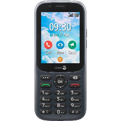 doro 730X outdoorový mobilní telefon IP54, tlačítko SOS grafit