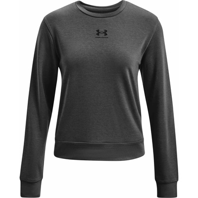 Under Armour Rival Terry Crew tmavo sivá čierna