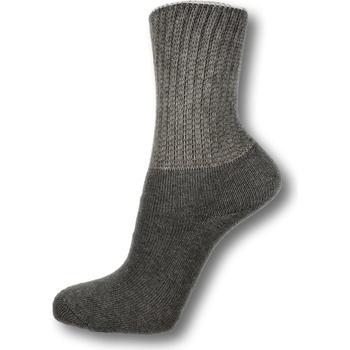 Zdravotní bavlněné froté ponožky světle šedé