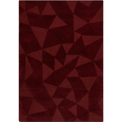 Flair Rugs Ръчно изработен вълнен килим в цвят бордо 120x170 cm Shard Red - Flair Rugs (503119376079)