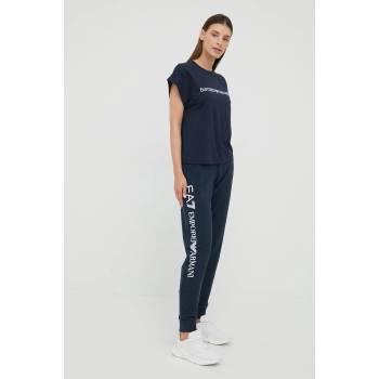 EA7 Emporio Armani Панталони EA7 Emporio Armani дамски в тъмносиньо с изчистен дизайн (8NTP85.TJCQZ)