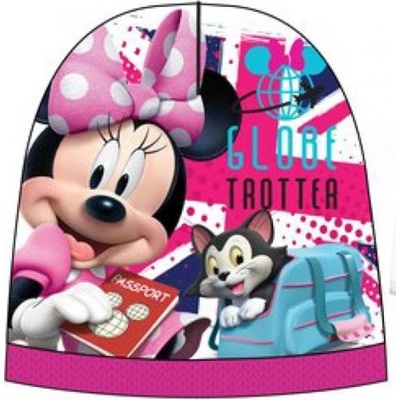 SunCity dievčenská teplá čiapka Minnie Mouse Disney ružová