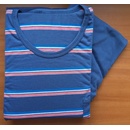 Šestý smysl pánské pyžamo dlouhé s okrouhlým výstřihem modré
