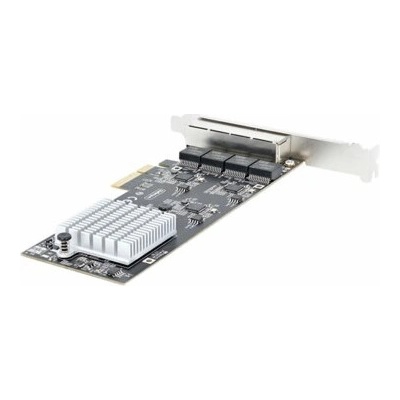 Startech 4-Port 2.5Gbps NBASE-T PCIe Network Card, Intel I225-V Chip, Quad Port Computer Network Card, Multi-Gigabit NIC, PCI Express Server LAN Card, Desktop Ethernet Interface Card, PCI Express 2.0